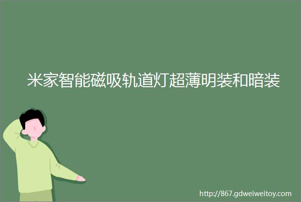 米家智能磁吸轨道灯超薄明装和暗装